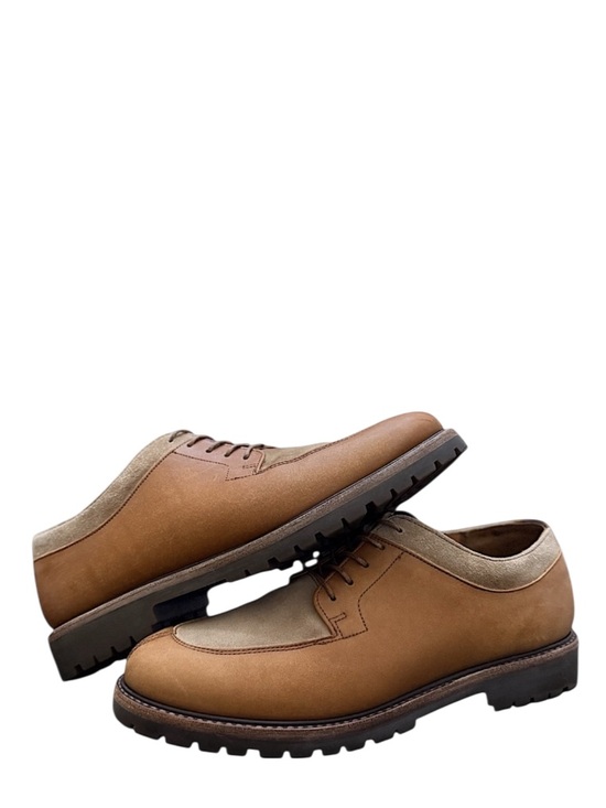 Polo Ralph Lauren Other - POLO RALPH LAUREN - BROWN TAN LEATHER TWO-TONE DERBY BOOTS